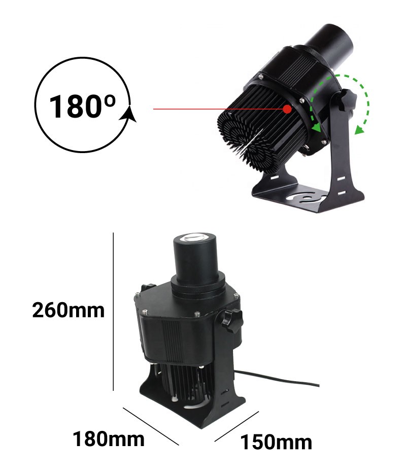 Proyector de logos LED GOBO para exterior 30W