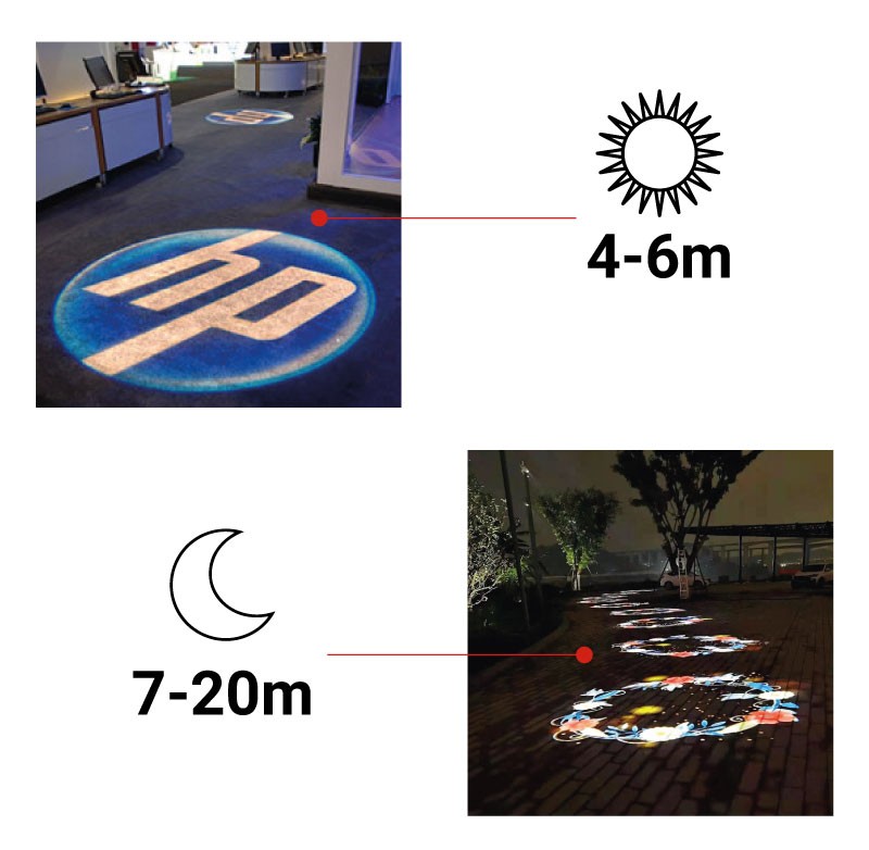 Proyector de logos LED GOBO para exterior 30W