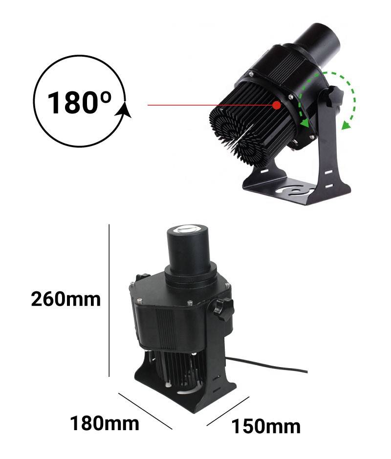 Proyector de logos LED GOBO exterior 40W IP65