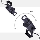 Proyector de logos LED orientable "GOBO" para exterior IP65 de 20W