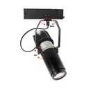Proyector de logos 20W con conector trifásico