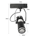 Proyector de logos 20W con conector trifásico