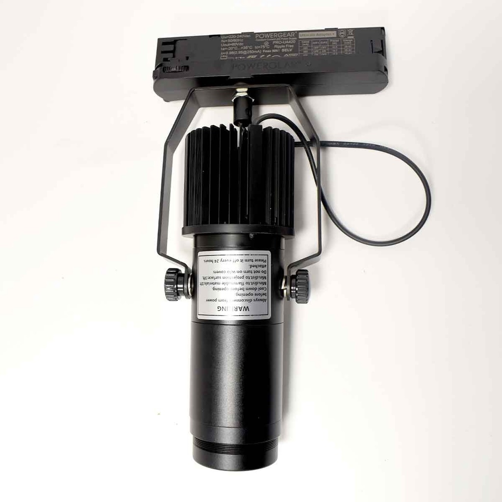 Proyector de logos 20W con conector trifásico