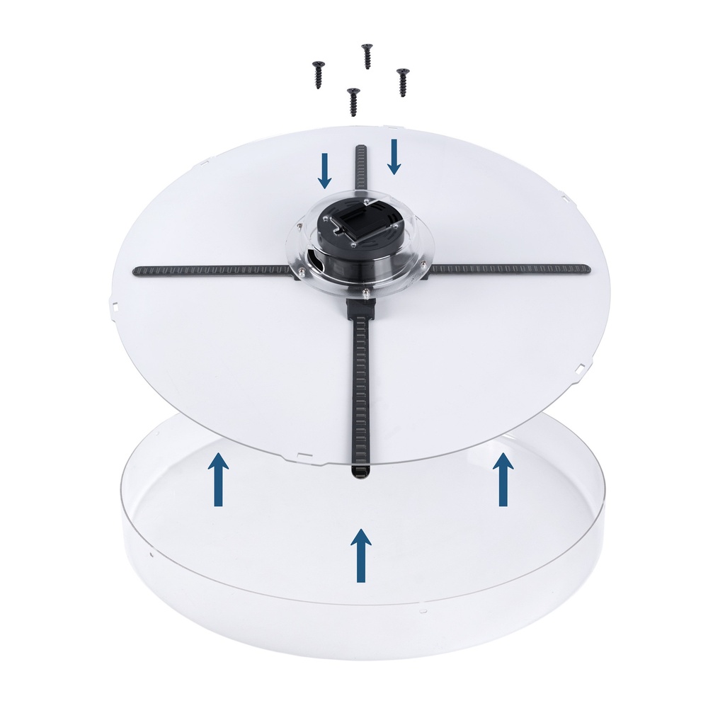 Proyector holograma 3D | Ventilador Holográfico