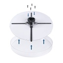Ventilador holográfico 3D de mesa 120W 24V
