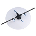 Ventilador holográfico 3D de mesa 120W 24V
