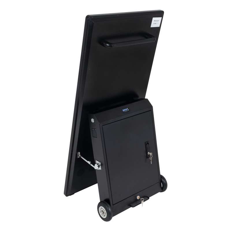 Display publicitario portátil 43'' exterior - LCD full HD - Con ruedas y batería