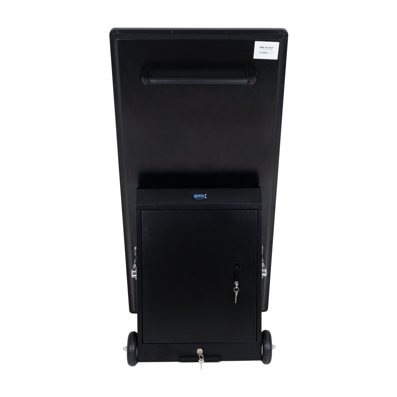 Display publicitario portátil 43'' exterior - LCD full HD - Con ruedas y batería