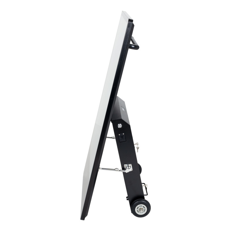 Display publicitario portátil 43'' exterior - LCD full HD - Con ruedas y batería