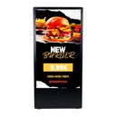 Display publicitario portátil 43'' exterior - LCD full HD - Con ruedas y batería