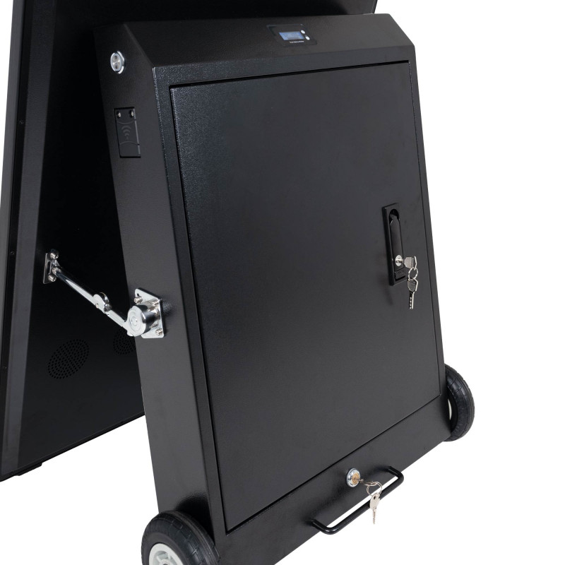 Display publicitario portátil 43'' exterior - LCD full HD - Con ruedas y batería