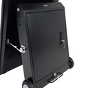 Display publicitario portátil 43'' exterior - LCD full HD - Con ruedas y batería