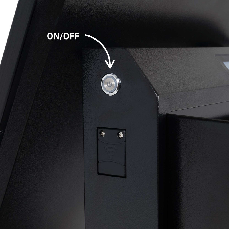 Display publicitario portátil 43'' exterior - LCD full HD - Con ruedas y batería