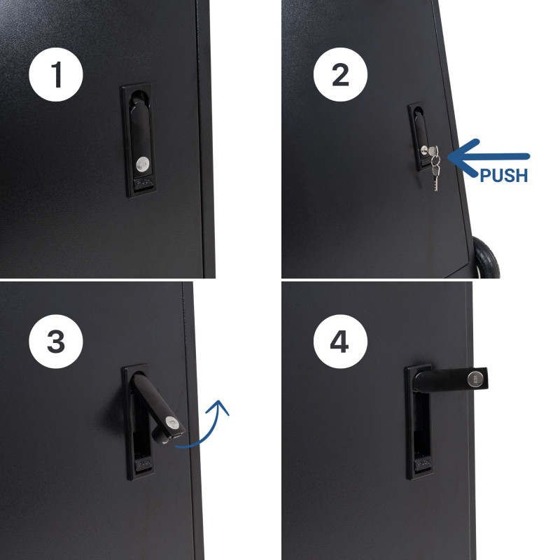 Display publicitario portátil 43'' exterior - LCD full HD - Con ruedas y batería