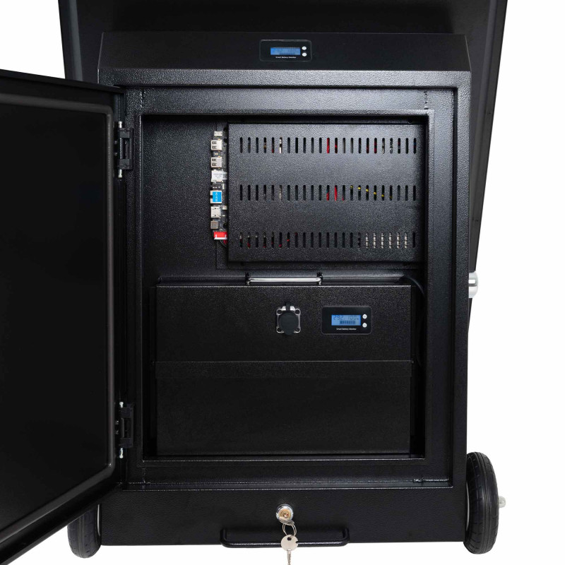 Display publicitario portátil 43'' exterior - LCD full HD - Con ruedas y batería