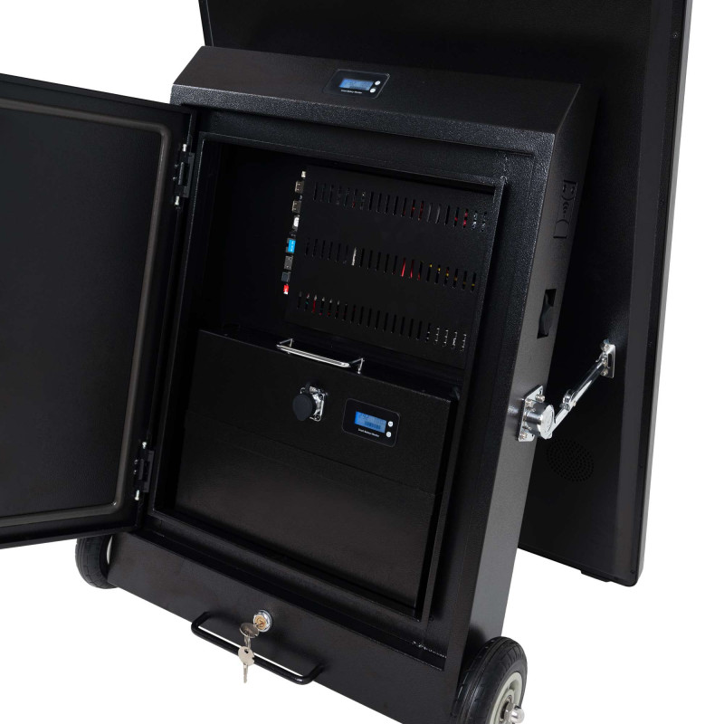 Display publicitario portátil 43'' exterior - LCD full HD - Con ruedas y batería