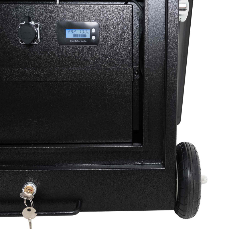 Display publicitario portátil 43'' exterior - LCD full HD - Con ruedas y batería