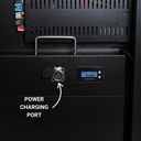 Display publicitario portátil 43'' exterior - LCD full HD - Con ruedas y batería