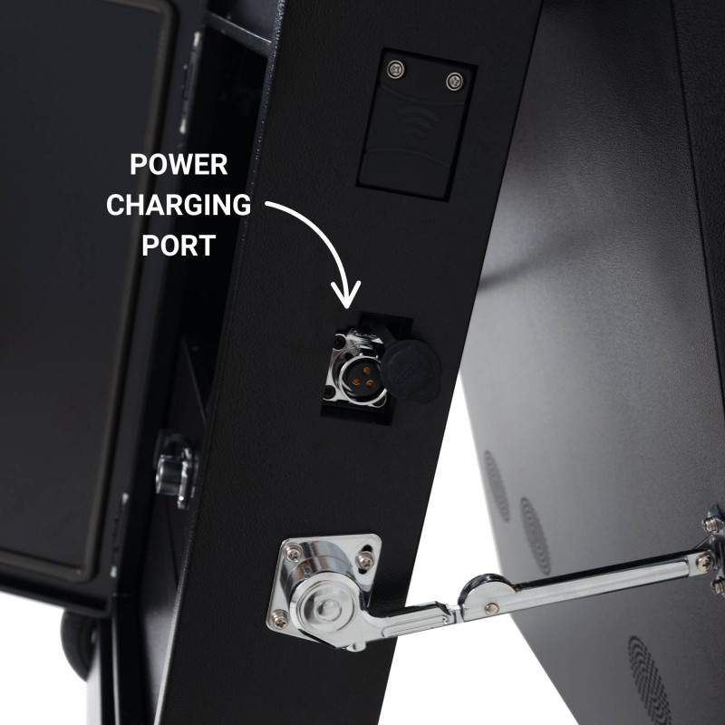 Display publicitario portátil 43'' exterior - LCD full HD - Con ruedas y batería