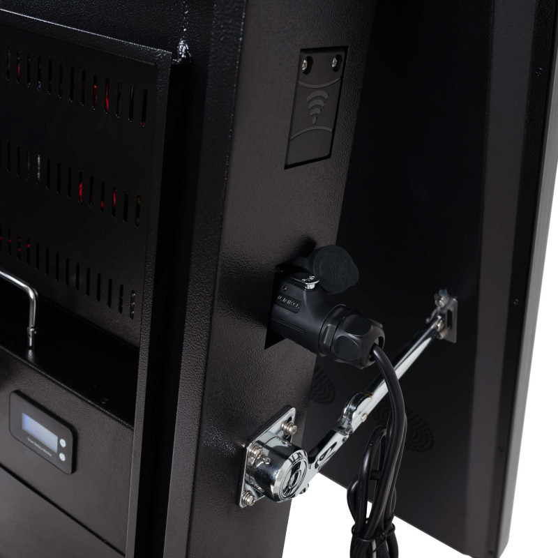 Display publicitario portátil 43'' exterior - LCD full HD - Con ruedas y batería