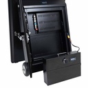 Display publicitario portátil 43'' exterior - LCD full HD - Con ruedas y batería