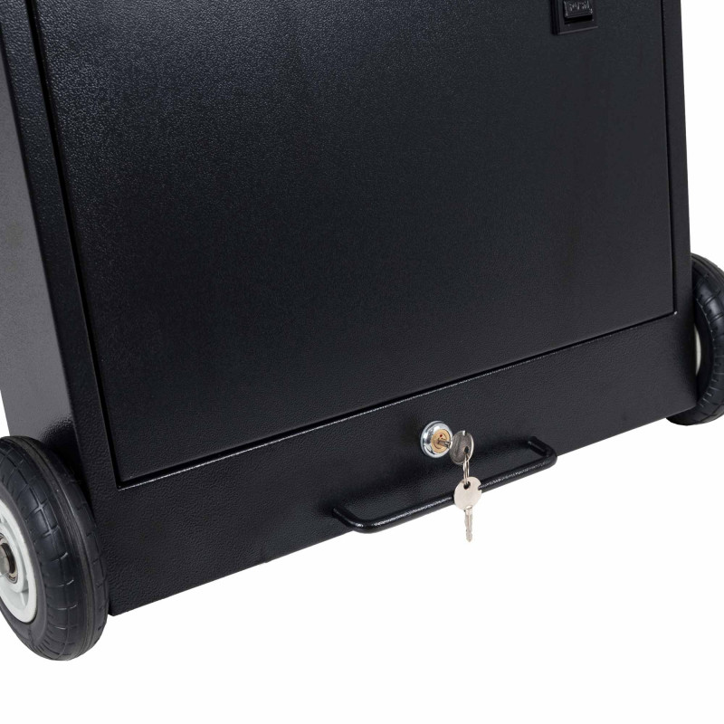 Display publicitario portátil 43'' exterior - LCD full HD - Con ruedas y batería